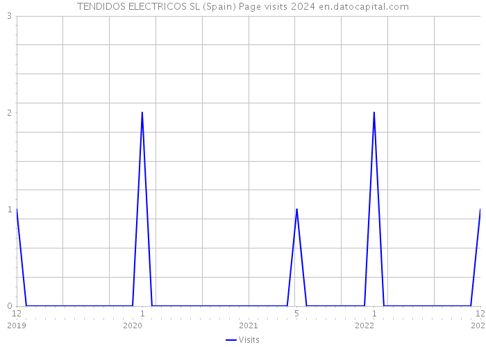 TENDIDOS ELECTRICOS SL (Spain) Page visits 2024 