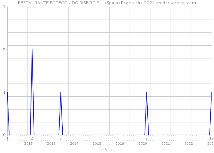 RESTAURANTE BODEGON DO RIBEIRO S.L. (Spain) Page visits 2024 