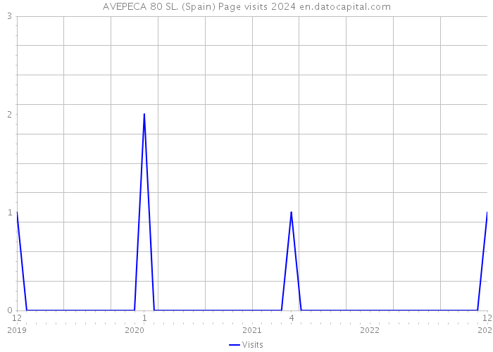 AVEPECA 80 SL. (Spain) Page visits 2024 