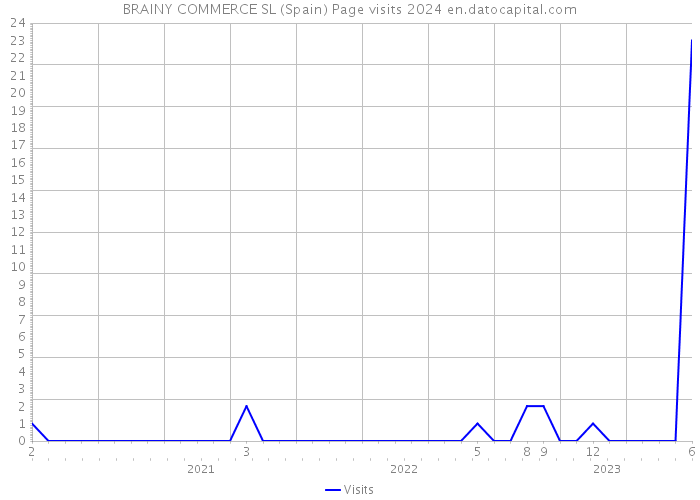 BRAINY COMMERCE SL (Spain) Page visits 2024 
