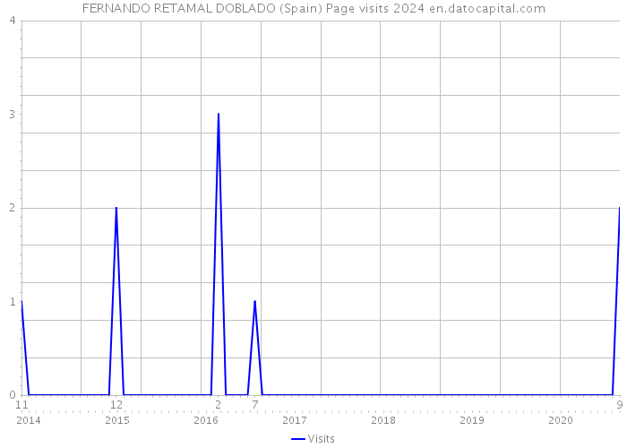 FERNANDO RETAMAL DOBLADO (Spain) Page visits 2024 