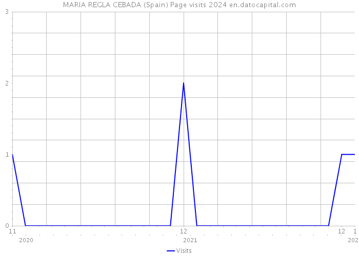 MARIA REGLA CEBADA (Spain) Page visits 2024 