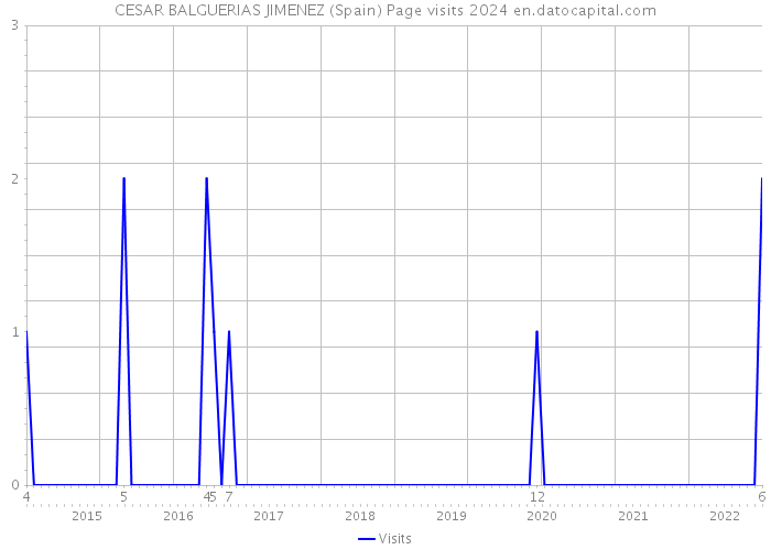 CESAR BALGUERIAS JIMENEZ (Spain) Page visits 2024 