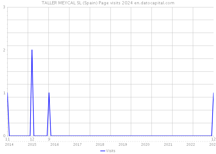 TALLER MEYCAL SL (Spain) Page visits 2024 