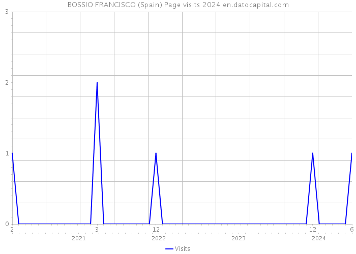 BOSSIO FRANCISCO (Spain) Page visits 2024 