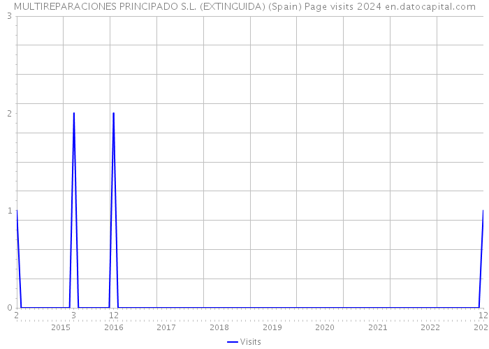 MULTIREPARACIONES PRINCIPADO S.L. (EXTINGUIDA) (Spain) Page visits 2024 