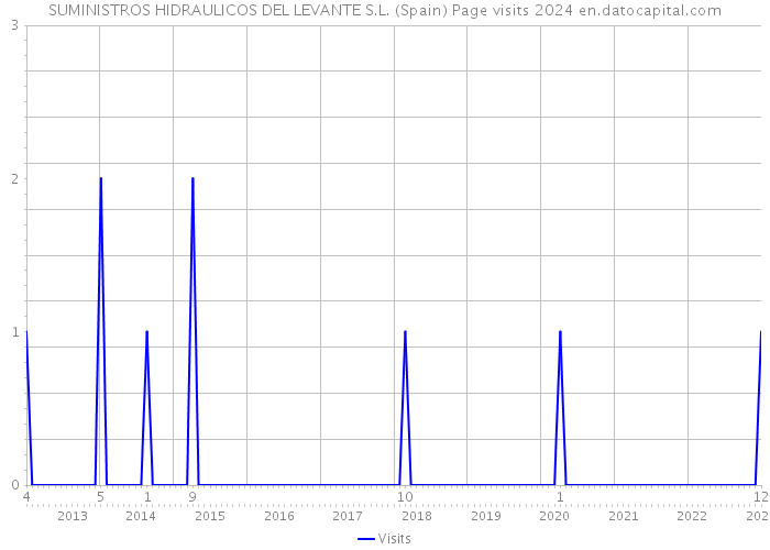 SUMINISTROS HIDRAULICOS DEL LEVANTE S.L. (Spain) Page visits 2024 