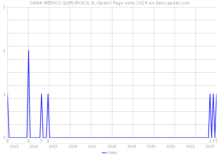 GAMA MEDICO QUIRURGICA SL (Spain) Page visits 2024 