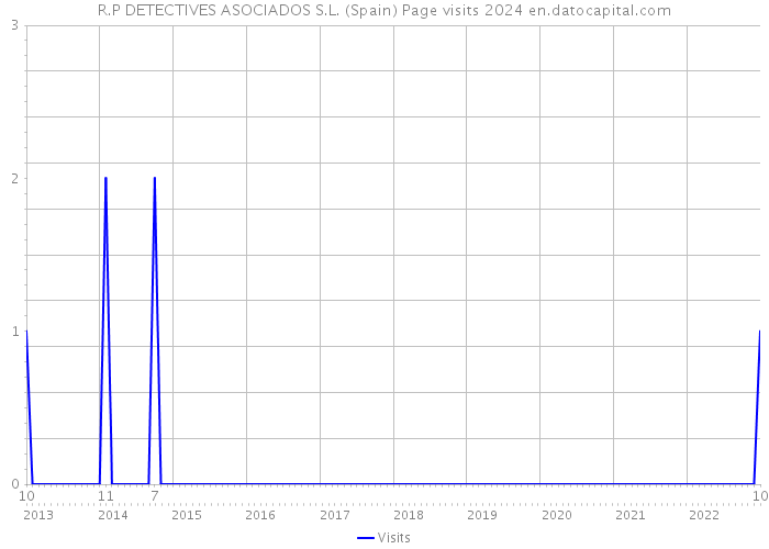 R.P DETECTIVES ASOCIADOS S.L. (Spain) Page visits 2024 