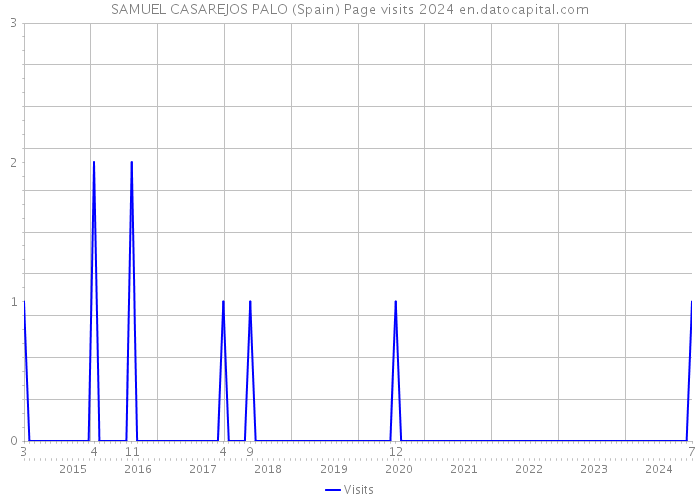 SAMUEL CASAREJOS PALO (Spain) Page visits 2024 