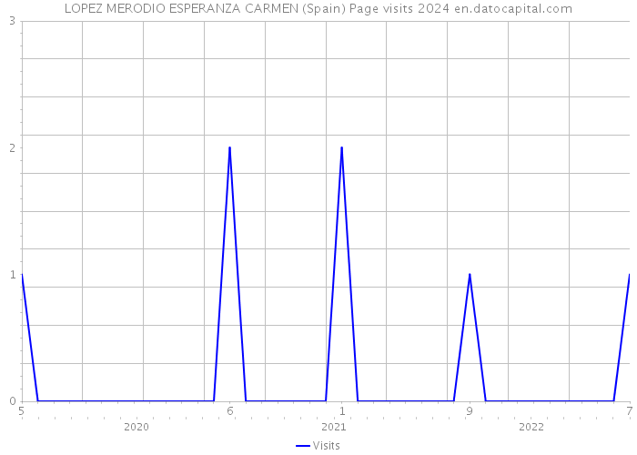 LOPEZ MERODIO ESPERANZA CARMEN (Spain) Page visits 2024 
