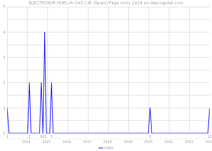 ELECTROSUR HUELVA GAS C.B. (Spain) Page visits 2024 