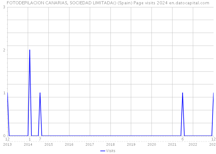 FOTODEPILACION CANARIAS, SOCIEDAD LIMITADA() (Spain) Page visits 2024 