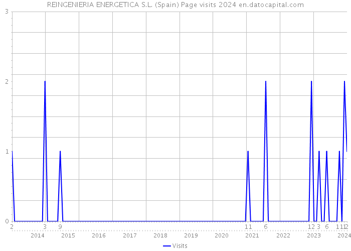REINGENIERIA ENERGETICA S.L. (Spain) Page visits 2024 