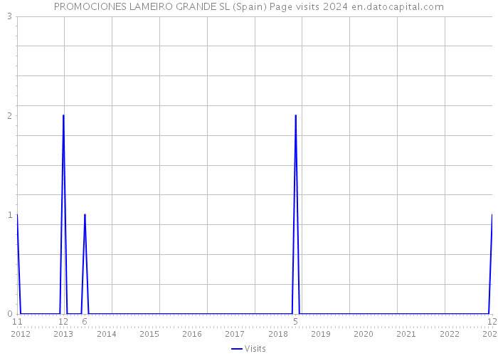 PROMOCIONES LAMEIRO GRANDE SL (Spain) Page visits 2024 