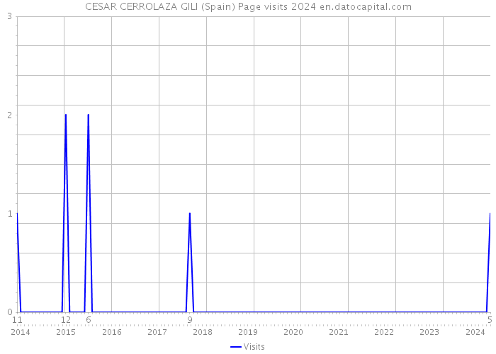 CESAR CERROLAZA GILI (Spain) Page visits 2024 