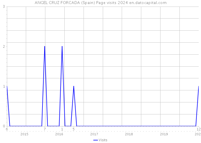 ANGEL CRUZ FORCADA (Spain) Page visits 2024 