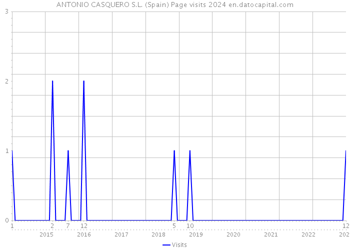 ANTONIO CASQUERO S.L. (Spain) Page visits 2024 