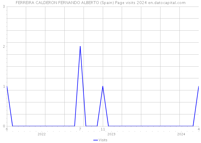 FERREIRA CALDERON FERNANDO ALBERTO (Spain) Page visits 2024 