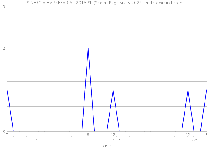 SINERGIA EMPRESARIAL 2018 SL (Spain) Page visits 2024 