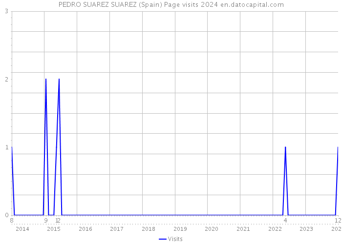 PEDRO SUAREZ SUAREZ (Spain) Page visits 2024 