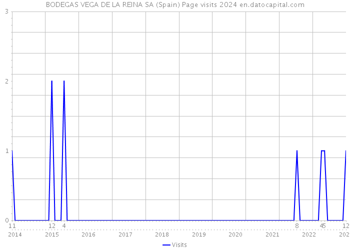 BODEGAS VEGA DE LA REINA SA (Spain) Page visits 2024 