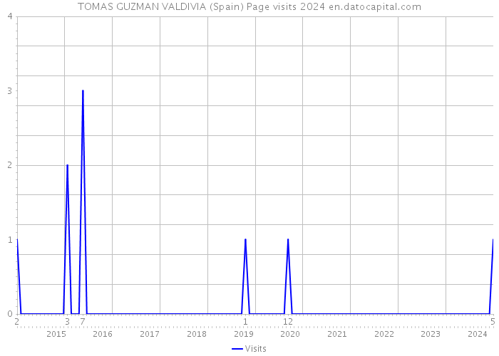TOMAS GUZMAN VALDIVIA (Spain) Page visits 2024 