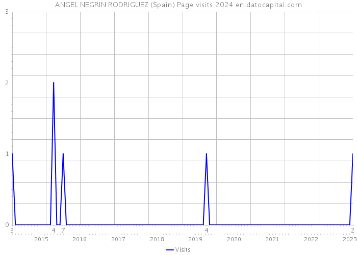 ANGEL NEGRIN RODRIGUEZ (Spain) Page visits 2024 