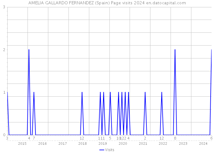 AMELIA GALLARDO FERNANDEZ (Spain) Page visits 2024 