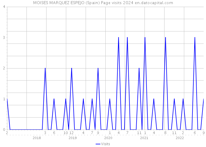 MOISES MARQUEZ ESPEJO (Spain) Page visits 2024 