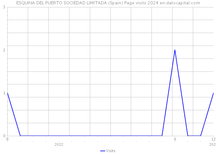 ESQUINA DEL PUERTO SOCIEDAD LIMITADA (Spain) Page visits 2024 