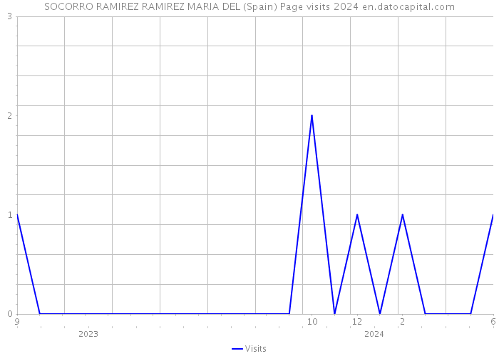 SOCORRO RAMIREZ RAMIREZ MARIA DEL (Spain) Page visits 2024 