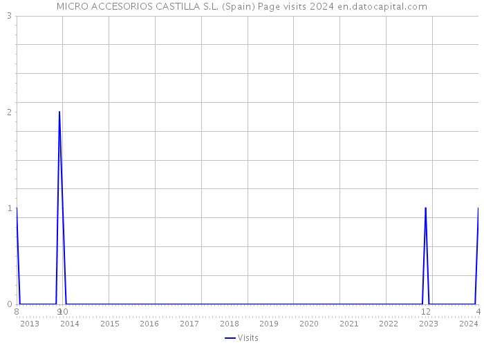 MICRO ACCESORIOS CASTILLA S.L. (Spain) Page visits 2024 