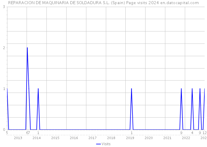 REPARACION DE MAQUINARIA DE SOLDADURA S.L. (Spain) Page visits 2024 