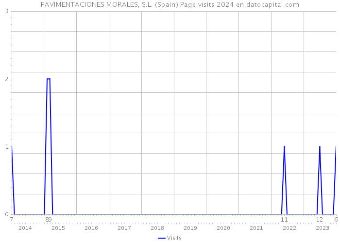 PAVIMENTACIONES MORALES, S.L. (Spain) Page visits 2024 