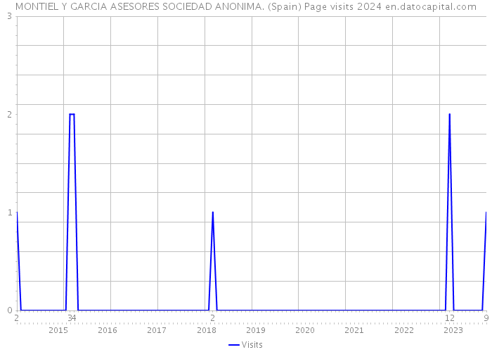 MONTIEL Y GARCIA ASESORES SOCIEDAD ANONIMA. (Spain) Page visits 2024 
