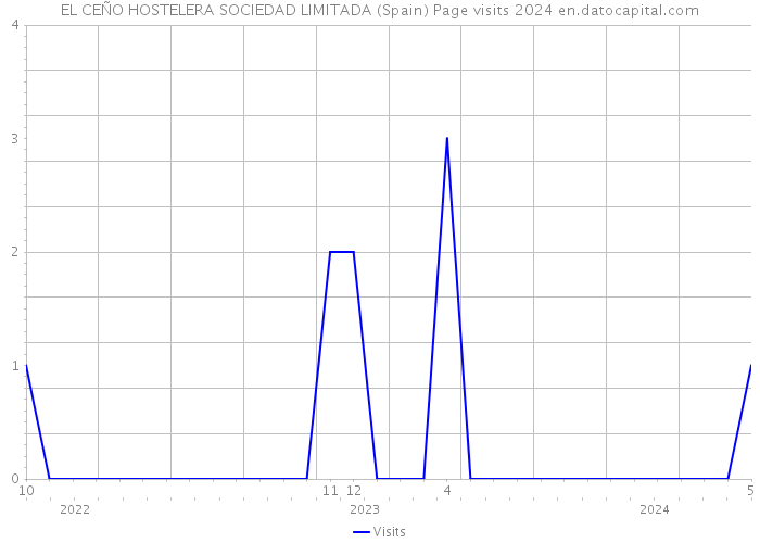 EL CEÑO HOSTELERA SOCIEDAD LIMITADA (Spain) Page visits 2024 