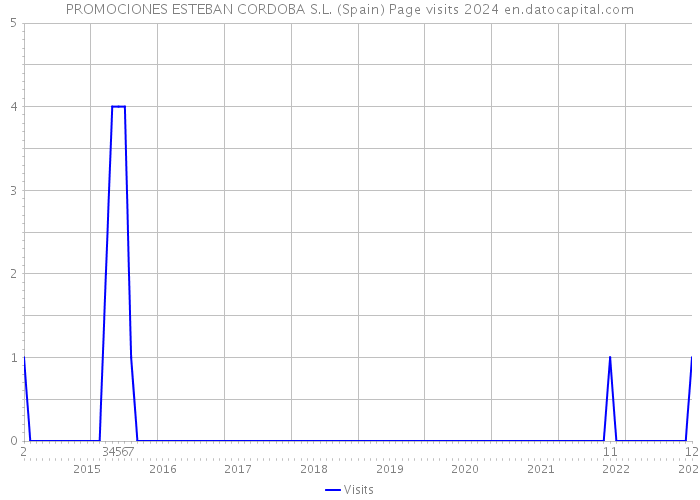 PROMOCIONES ESTEBAN CORDOBA S.L. (Spain) Page visits 2024 