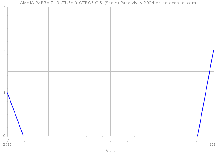 AMAIA PARRA ZURUTUZA Y OTROS C.B. (Spain) Page visits 2024 