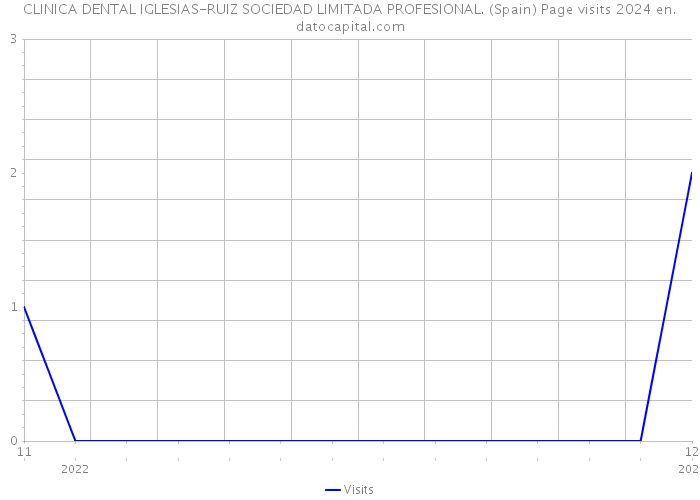 CLINICA DENTAL IGLESIAS-RUIZ SOCIEDAD LIMITADA PROFESIONAL. (Spain) Page visits 2024 