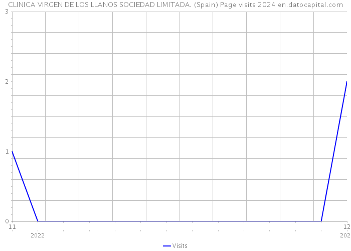 CLINICA VIRGEN DE LOS LLANOS SOCIEDAD LIMITADA. (Spain) Page visits 2024 