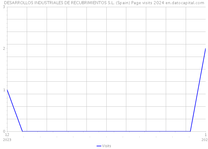 DESARROLLOS INDUSTRIALES DE RECUBRIMIENTOS S.L. (Spain) Page visits 2024 