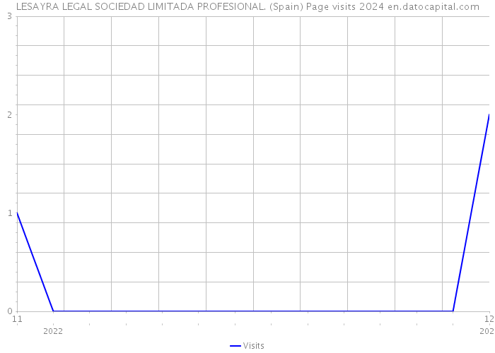 LESAYRA LEGAL SOCIEDAD LIMITADA PROFESIONAL. (Spain) Page visits 2024 