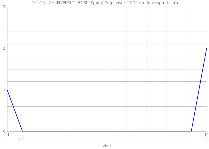 PANTALICA INVERSIONES SL (Spain) Page visits 2024 