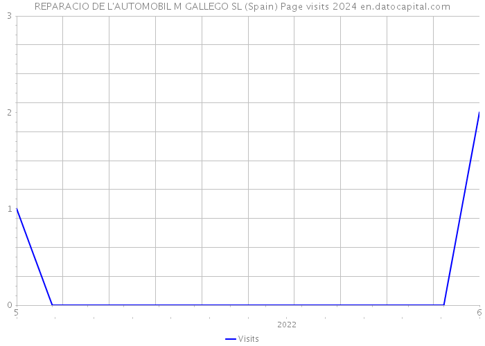 REPARACIO DE L'AUTOMOBIL M GALLEGO SL (Spain) Page visits 2024 