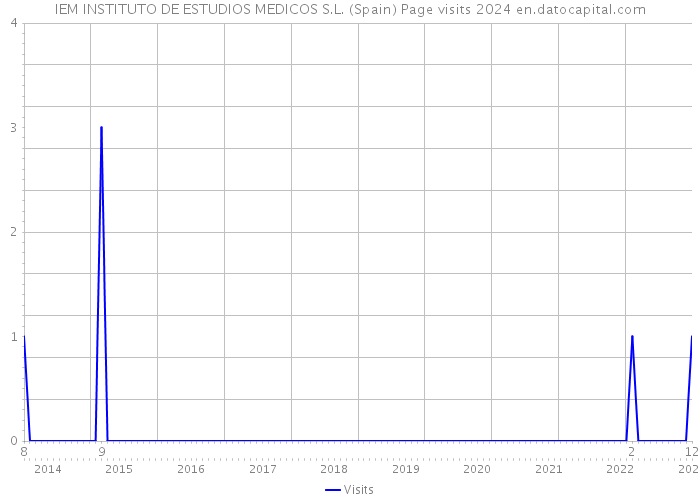 IEM INSTITUTO DE ESTUDIOS MEDICOS S.L. (Spain) Page visits 2024 