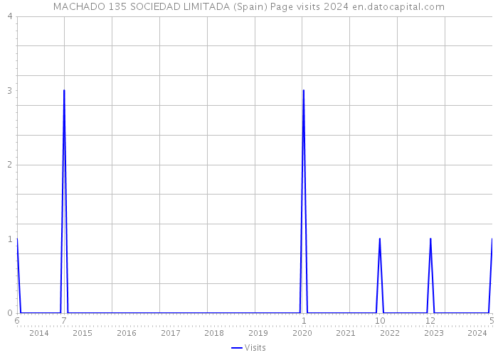 MACHADO 135 SOCIEDAD LIMITADA (Spain) Page visits 2024 