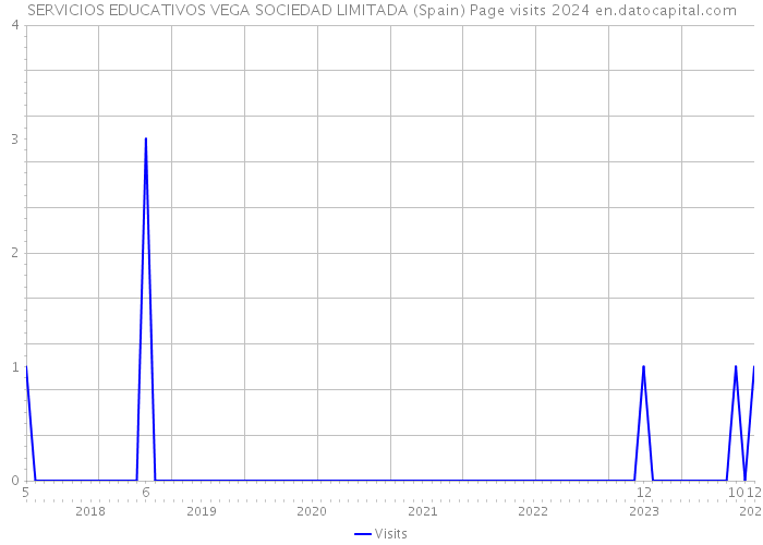 SERVICIOS EDUCATIVOS VEGA SOCIEDAD LIMITADA (Spain) Page visits 2024 