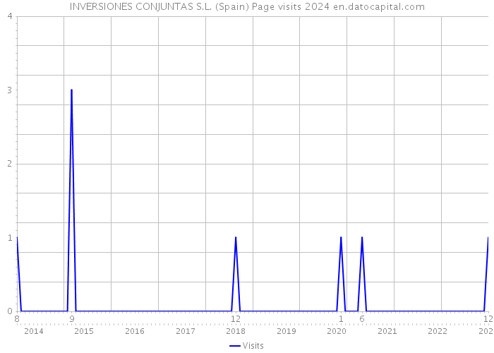INVERSIONES CONJUNTAS S.L. (Spain) Page visits 2024 