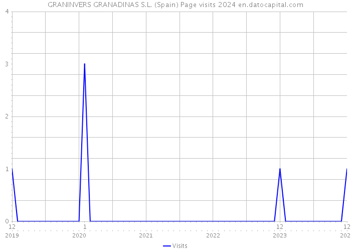 GRANINVERS GRANADINAS S.L. (Spain) Page visits 2024 
